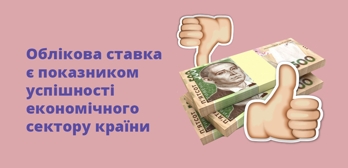 Облікова ставка є показником успішності економічного сектору країни